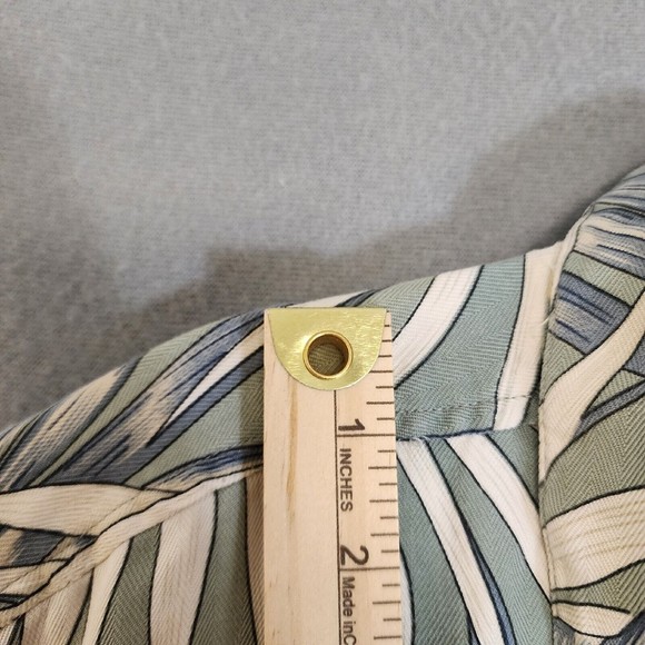 Workers for Freedom Men's Shirt 2XL Blue 100% Silk Shirt Floral Hawaiian - Picture 6 of 15